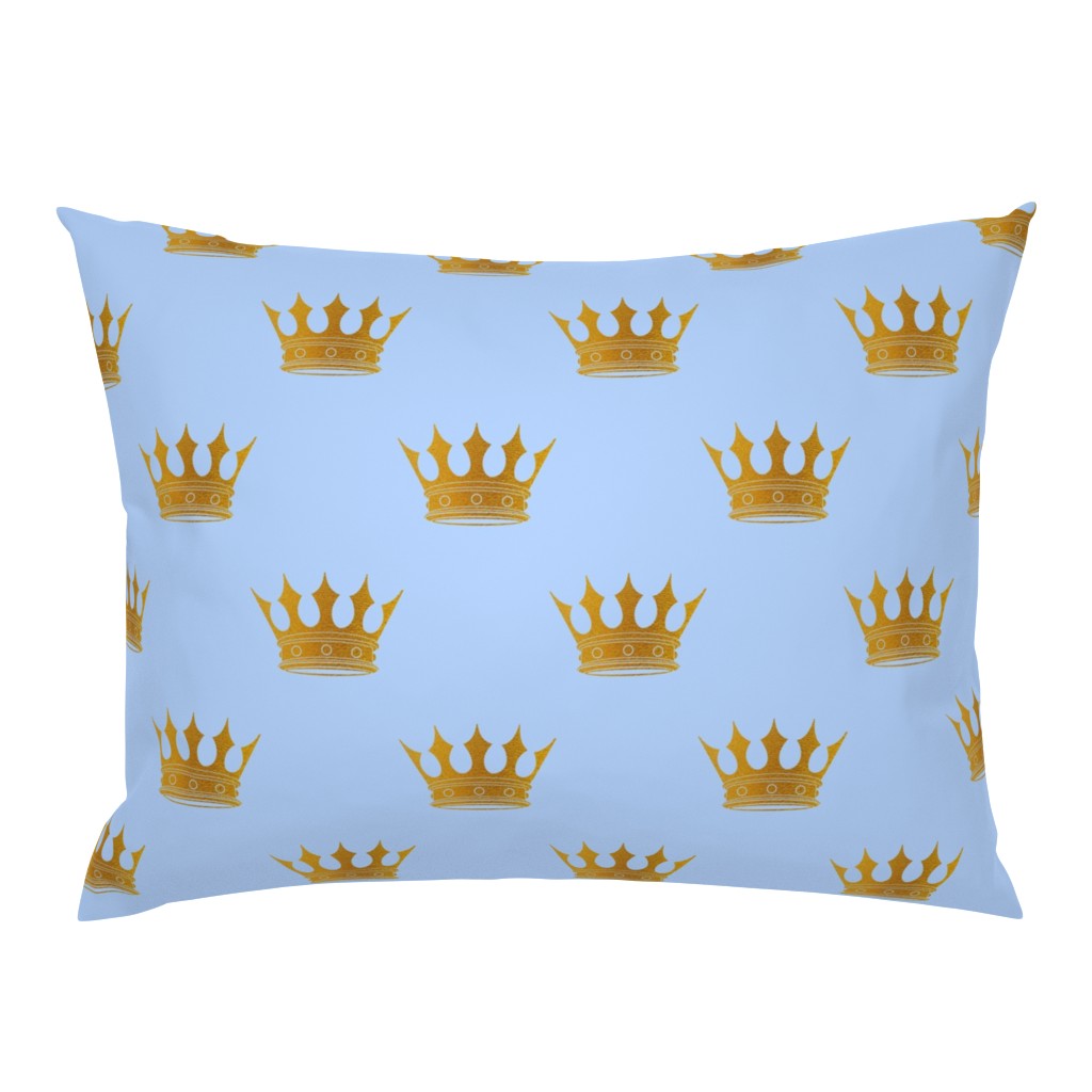 Louis Blue Crown Prince Gold Crowns on Blue