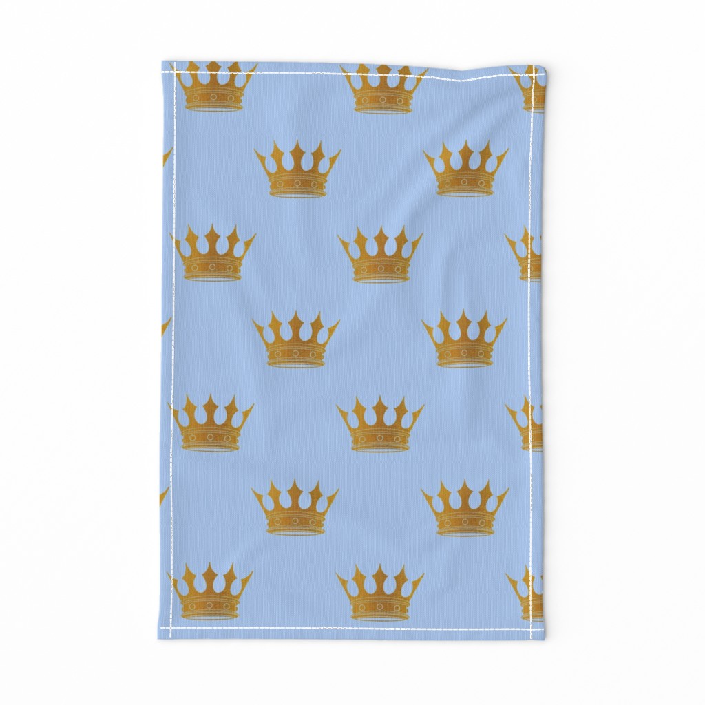 Louis Blue Crown Prince Gold Crowns on Blue