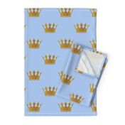 Louis Blue Crown Prince Gold Crowns on Blue