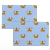 Louis Blue Crown Prince Gold Crowns on Blue