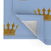 Louis Blue Crown Prince Gold Crowns on Blue