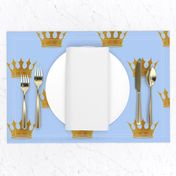 Louis Blue Crown Prince Gold Crowns on Blue