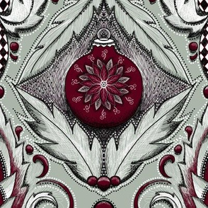 elegant holiday damask