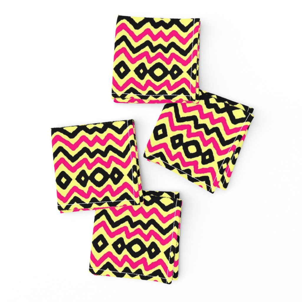 Kuangaza 4 In Pink Black & Yellow