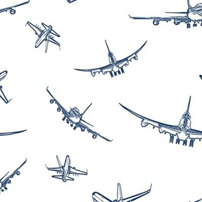 Blue Plane Sketches // Large