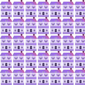 purple houses