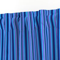 BN10 - Narrow Variegated Stripes in Blues - Pink - Lavender 