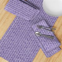 Violet Crazy Chevron Herringbone Hand Drawn Geometric Pattern GingerLous