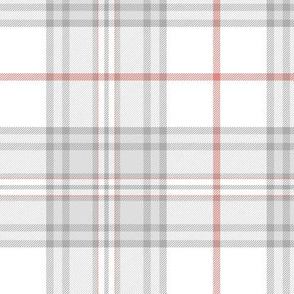 Southdown tartan - 6" white