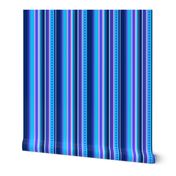 BN10 - Variegated Stripe in Blues - Pink - Lavender - Lengthwise