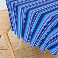 BN10 - Variegated Stripe in Blues - Pink - Lavender - Lengthwise