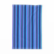 BN10 - Variegated Stripe in Blues - Pink - Lavender - Lengthwise