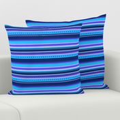 BN10  - Variegated Stripes in Blues - Pink - Lavender - Crosswise