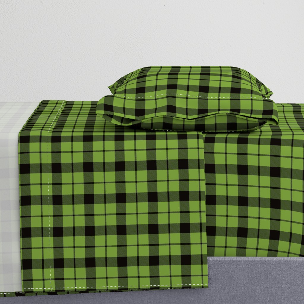 Brown tartan, custom 3" lime