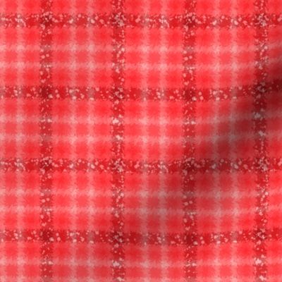 JP4 - Jagged Plaid in Monochromatic Coral Delight