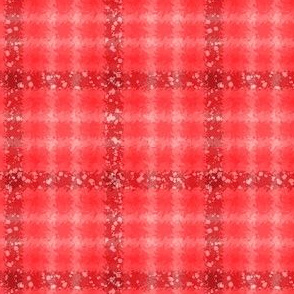 JP4 - Jagged Plaid in Monochromatic Coral Delight