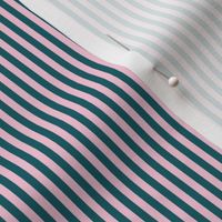 JP1 - Narrow - Basic Stripes in Aquamarine and Pink