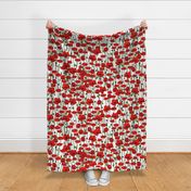 Poppy repeat white - medium