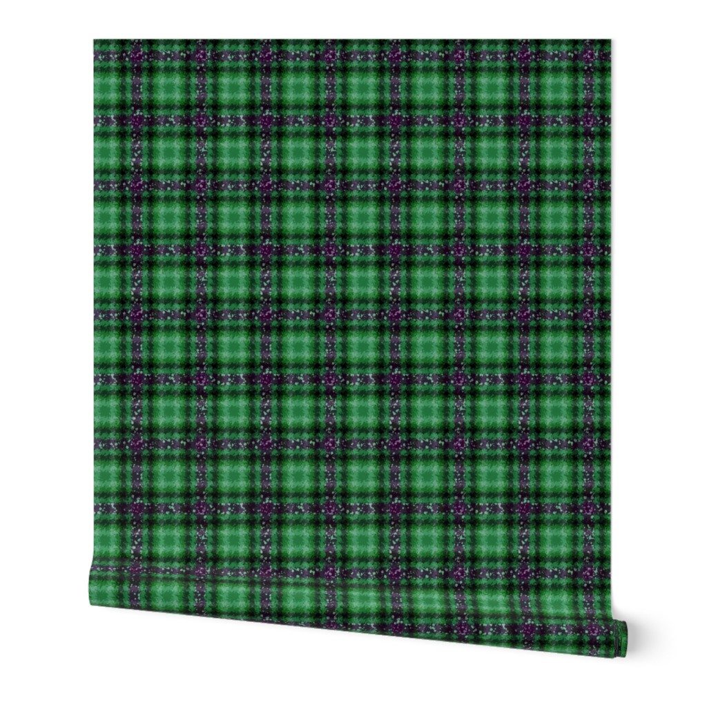 JP6 - Purple and Green Jagged Plaid