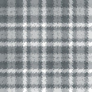 JP34 - Blue-Grey Monochromatic Jagged Plaid