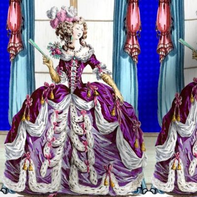 Marie Antoinette inspired france french palace baroque rococo royal pink blue purple fuchsia gowns gloves victorian curtains windows princess elegant gothic lolita egl pouf 18th century Bouffant historical  border frame ballgowns neoclassical  royalty cas