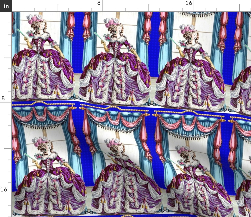 Marie Antoinette inspired france french palace baroque rococo royal pink blue purple fuchsia gowns gloves victorian curtains windows princess elegant gothic lolita egl pouf 18th century Bouffant historical  border frame ballgowns neoclassical  royalty cas