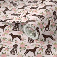 german shorthair pointer pet quilt  d coordinate floral