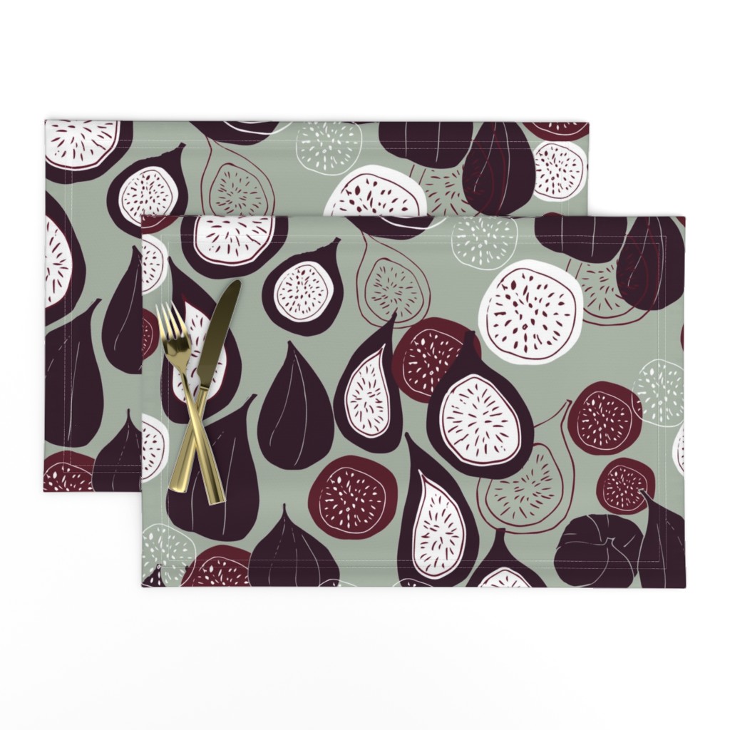 Abstract figs pomegranate and passion fruit // elegant winter holiday 