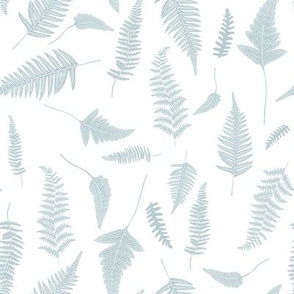 8" Botanical Leaves Mix & Match - Bluish Grey