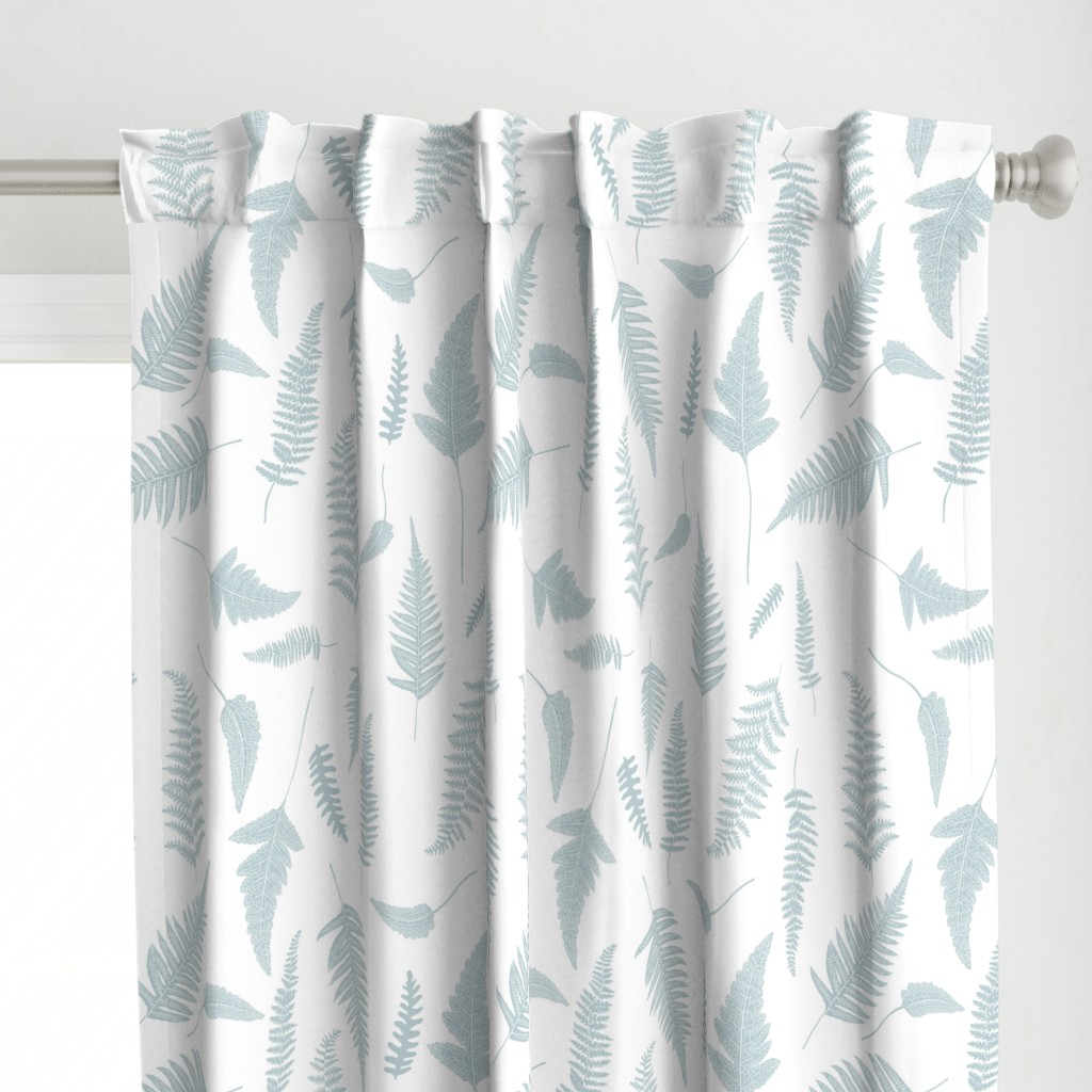 21" Botanical Leaves Mix & Match - Bluish Grey