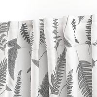 21" Botanical Leaves Mix & Match - Grey