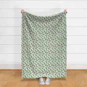 Cool anteater desert adventure jungle theme with botanical details for kids gender neutral green