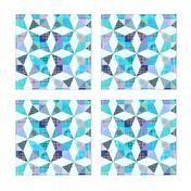 Plaid Kaleidoscope Stars Cheater with Blue and Purple