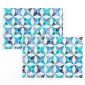 Plaid Kaleidoscope Stars Cheater with Blue and Purple