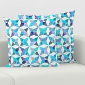 Plaid Kaleidoscope Stars Cheater with Blue and Purple