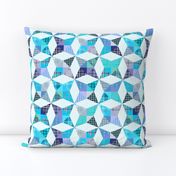 Plaid Kaleidoscope Stars Cheater with Blue and Purple