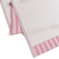 JP11 - Wide Basic Stripes in Two Tone Pink Pastel