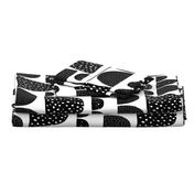 Monochrome abstract mountain wonderland sweet pastel black and white Scandinavian bubbles jumbo