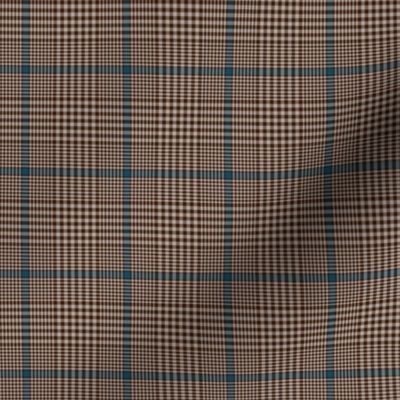 Prince of Wales check #2, 2" brown/blue/taupe 