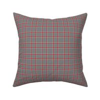 Prince of Wales check #1, 2" repeat, black/white/red