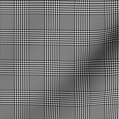 Prince of Wales check #3, 2" black and white