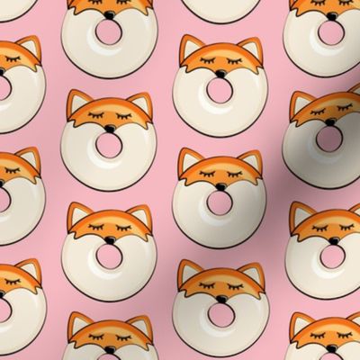 fox donuts on pink