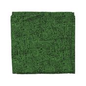 Circuit Board // Light on Dark Green // Large