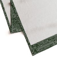 Circuit Board // Light Grey on Green // Large