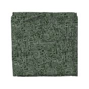 Circuit Board // Light Grey on Green // Large