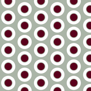 Claret-centered Elegant Holiday dinner dots by Su_G_©SuSchaefer