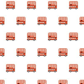 London city double decker bus UK union jack travel icons  illustration pattern SMALL