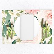 36" Pink and White Garden - Ivory