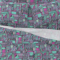 Global Vibrations Pink Aqua Black large scale