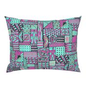 Global Vibrations Pink Aqua Black large scale